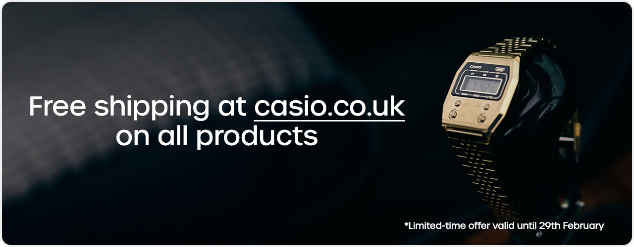 Free shipping at casio.co.uk