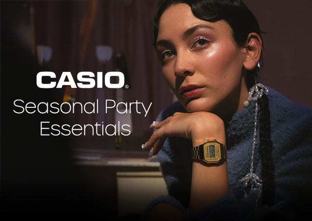 Casio party essentials banner